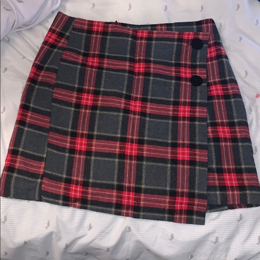 Plaid miniskirt